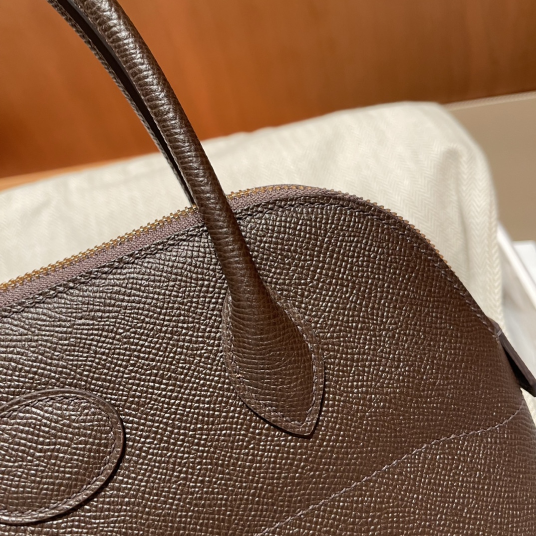 에르메스 볼리드27 루즈 셀리에 에버골드 금장 앱송